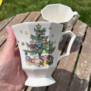 NIKKO Set of two Christmastime Nikki Japan mugs